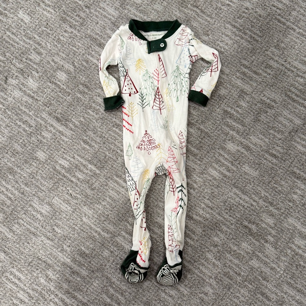Burt's Bees Baby Forest Print Footie Pajamas
